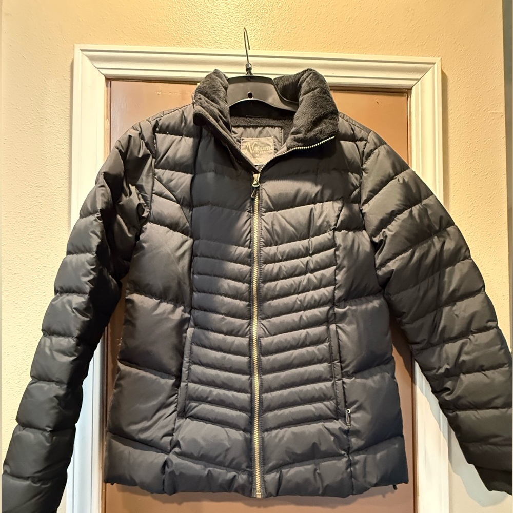 Natural Reflections Black Puffer Jacket